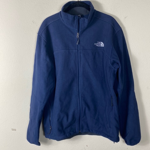 The North Face Fleece Blue Jacket. - Picture 1 of 4